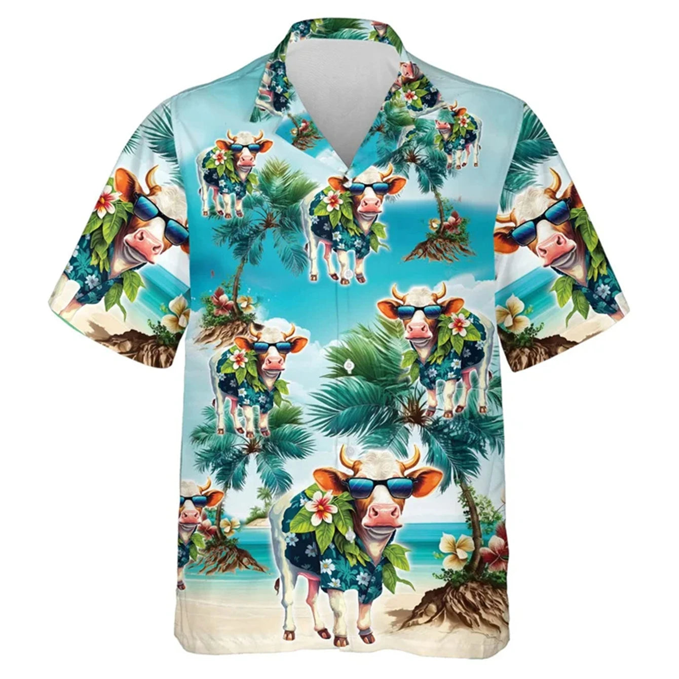 Kids Clothes Animal Children Clothes Blouse for Girls Short Sleeve T-Shirts Hawaiian Boys Clothes Print Children's T-Shirt Boy