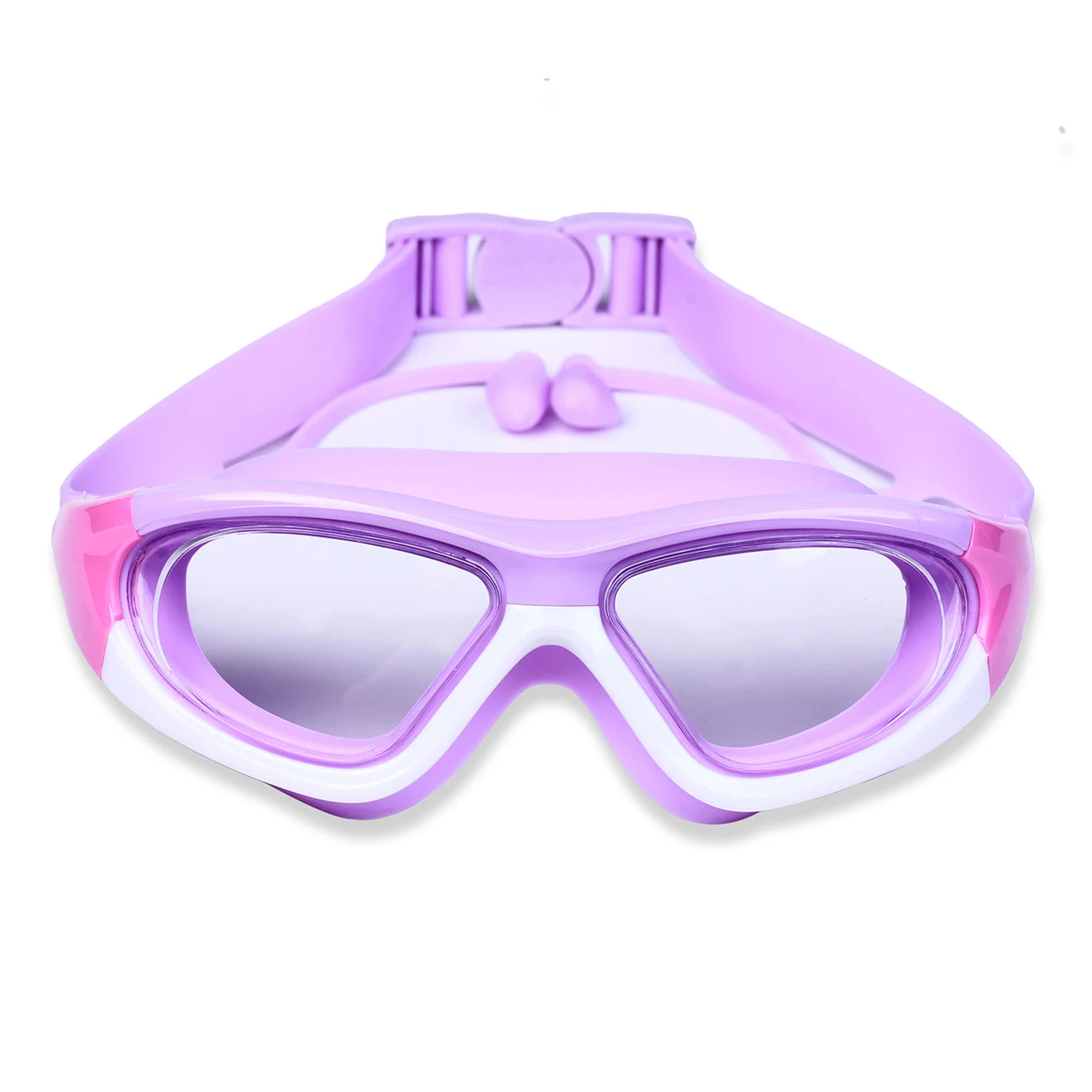 High-Definition Children's Swimming Goggles for Boys and Girls, Anti-Fog Swimming Goggles, Large-Frame Goggles, Comfortable Silicone Goggles
