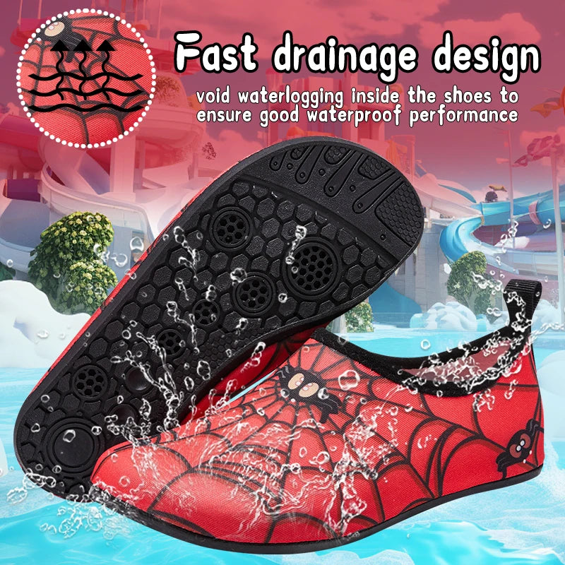 Children Water Beach Shoes Swimming Barefoot Girls Quick-Drying Aqua Shoes Boy Color Light Soft Slipper Snorkeling Swim Socks