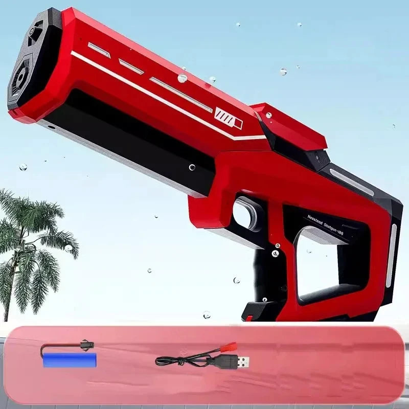 Electric Automatic Water Storage Gun Toys Portable Children Summer Beach Outdoor Fight Fantasy Spray Gun Toys Boy Kid Adult Game