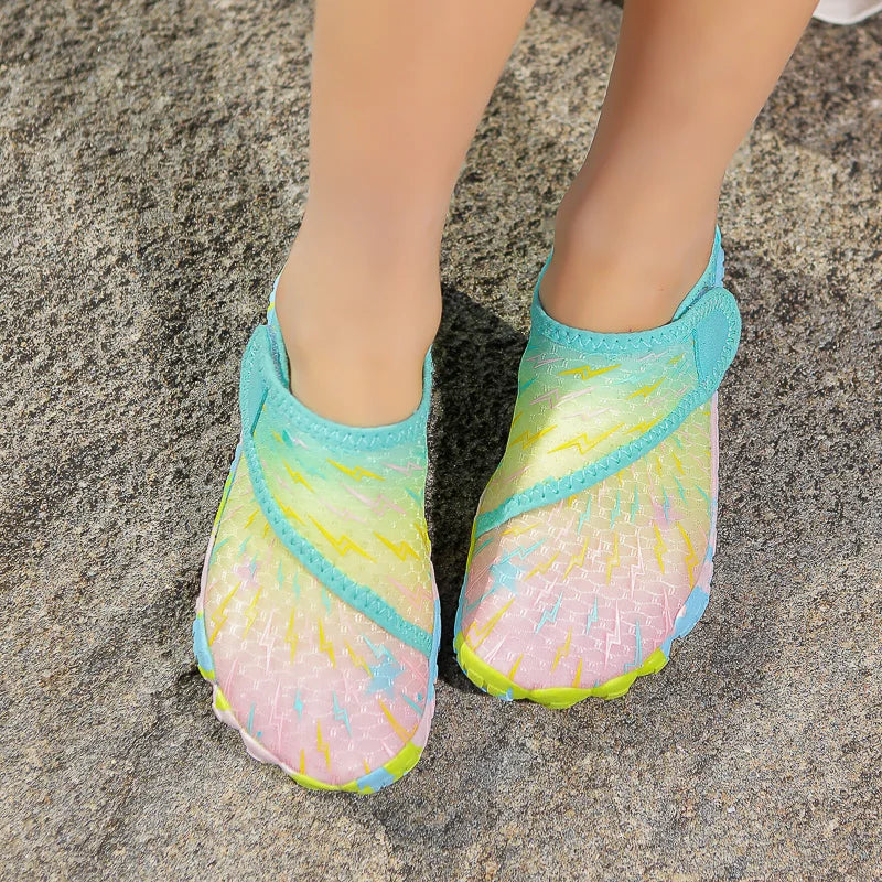 Kids Barefoot Beach Shoes Adults Aqua Shoes Gym Outdoor Training Footwear Unisex Quick-Drying Breathable Sneakers Size 27-36