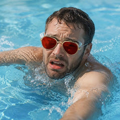 Full View Anti Fog Swimming Goggles Professional Anti Fog Full Angle Adjustable Strap Retro Swim Goggles for Men Women Swimmers