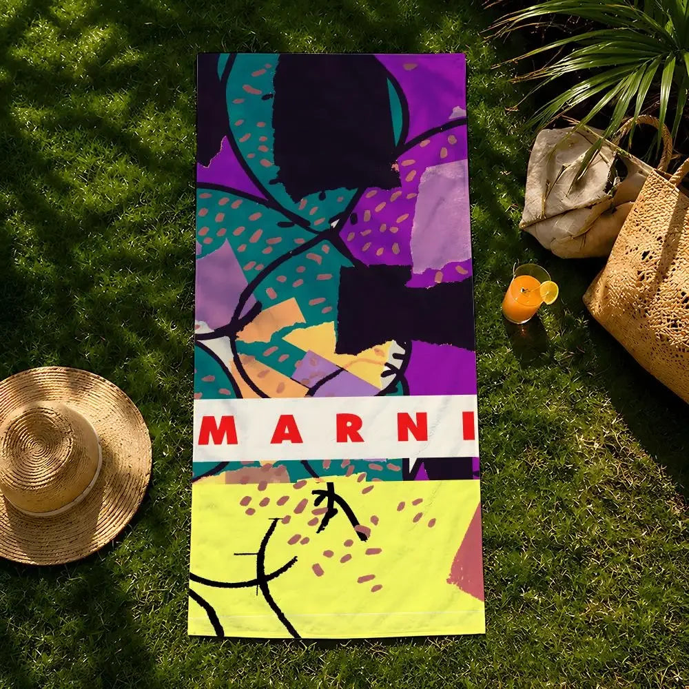 Brand M-MARNI Towel beach towel, quick drying absorbent bath towel for Swim,Gym,Camping,Outdoor hot