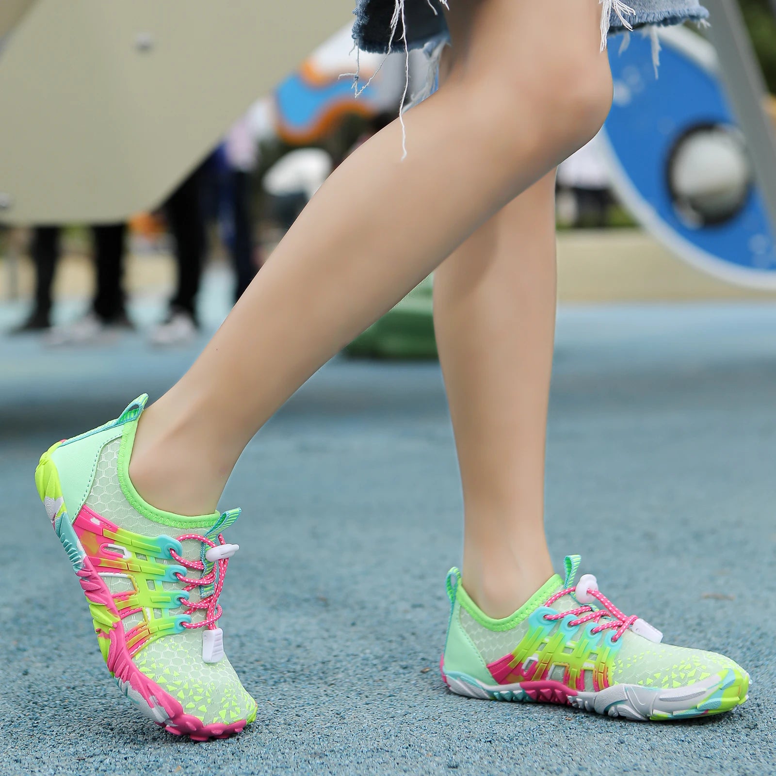 Children Outdoor Water Shoes Barefoot Aqua Five Fingers Sock Swimming Breathable Hiking Wading Beach Outdoor Upstream Sneakers