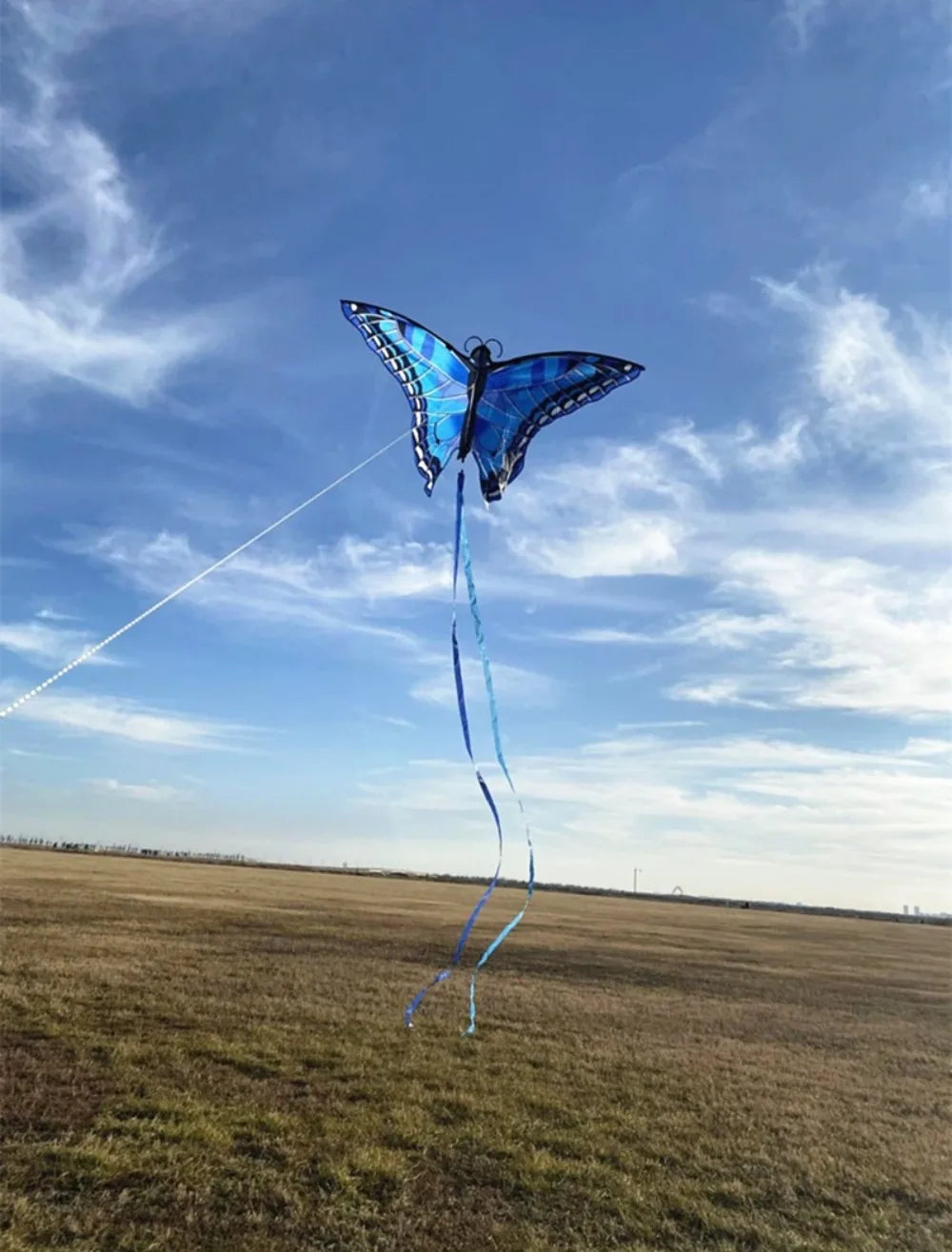 New Easy to Fly Colorful Kite Steering Good Flying 3D Kite Beautiful 100 Meter Kite String Children's Kite Kid & Adult