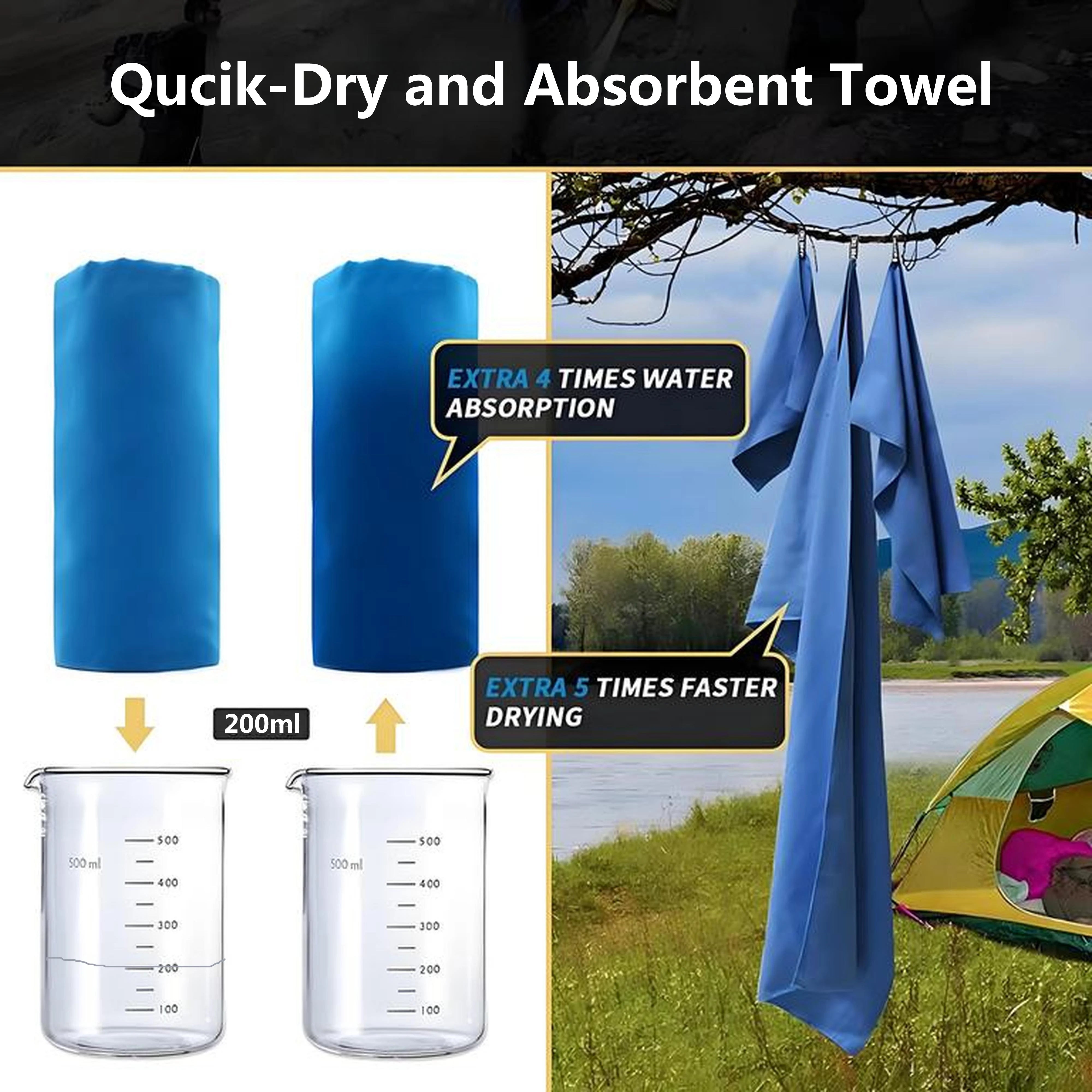 Quick Drying Microfiber Swimming Towel Super Absorbent Gym/Camping Towel Ultra Compact Lightweight Sports/Beach/ Travel Towels