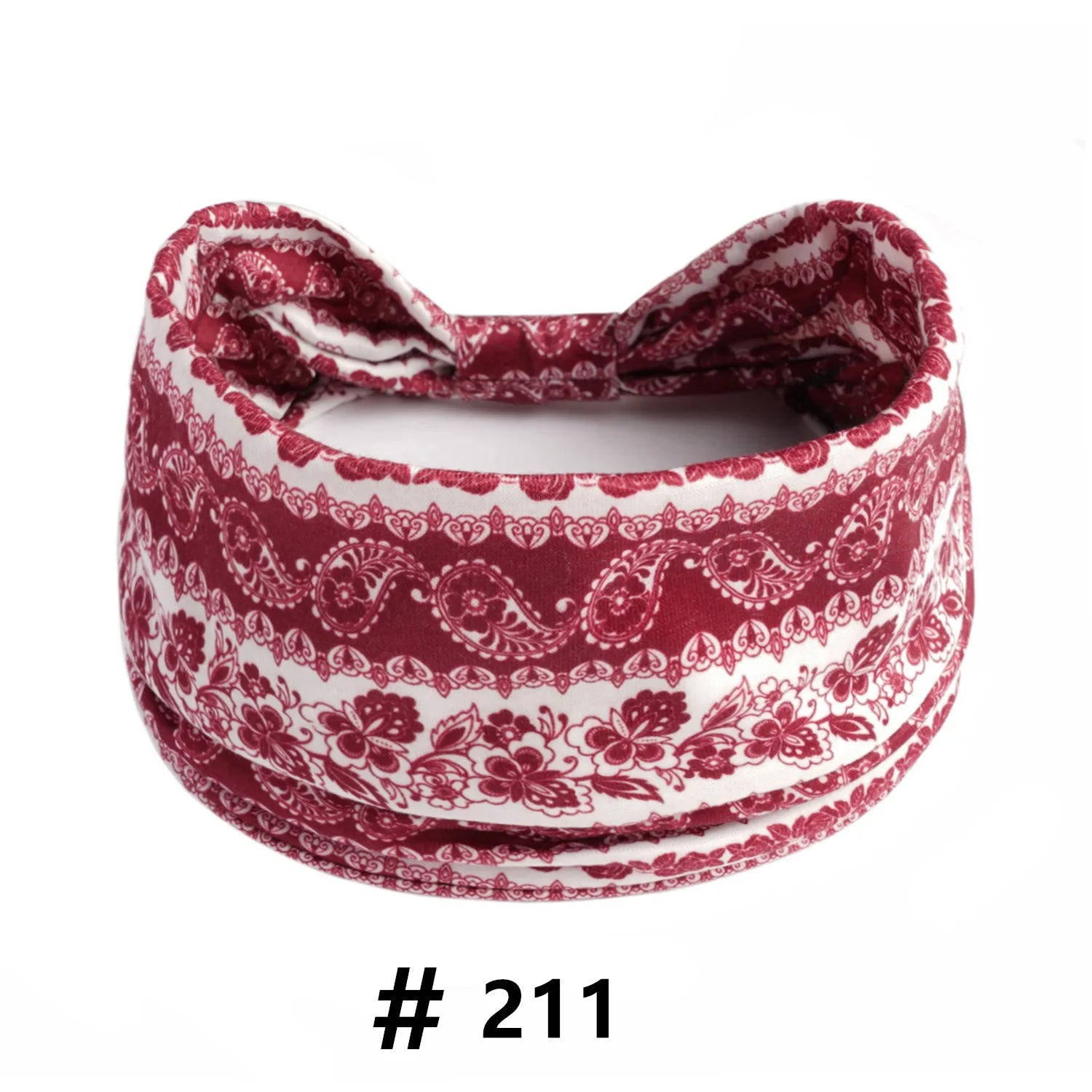 Boho African Headbands for Women Wide Cotton Turban Headwrap  Knot Elastic Hairbands Bandeau Sport Workout Yoga Hair Accessories