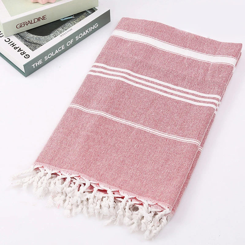 Turkish Beach Towel100x180cm100% Cotton Sand Free Quick Dry Swim Towel Extra Large Light Travel for Adults Beach Towel