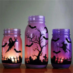 10 Sheets 480pcs Mini Halloween Bat Stickers Black Cute Kawaii Halloween Sticker DIY Cup Stationery Sticker Home Halloween Decor