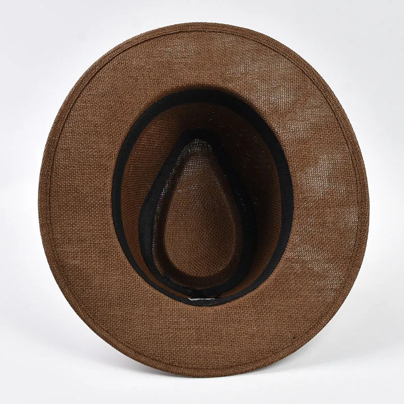 Summer Straw Hat Outdoor Panama Man Gentleman Holiday Sun Hat