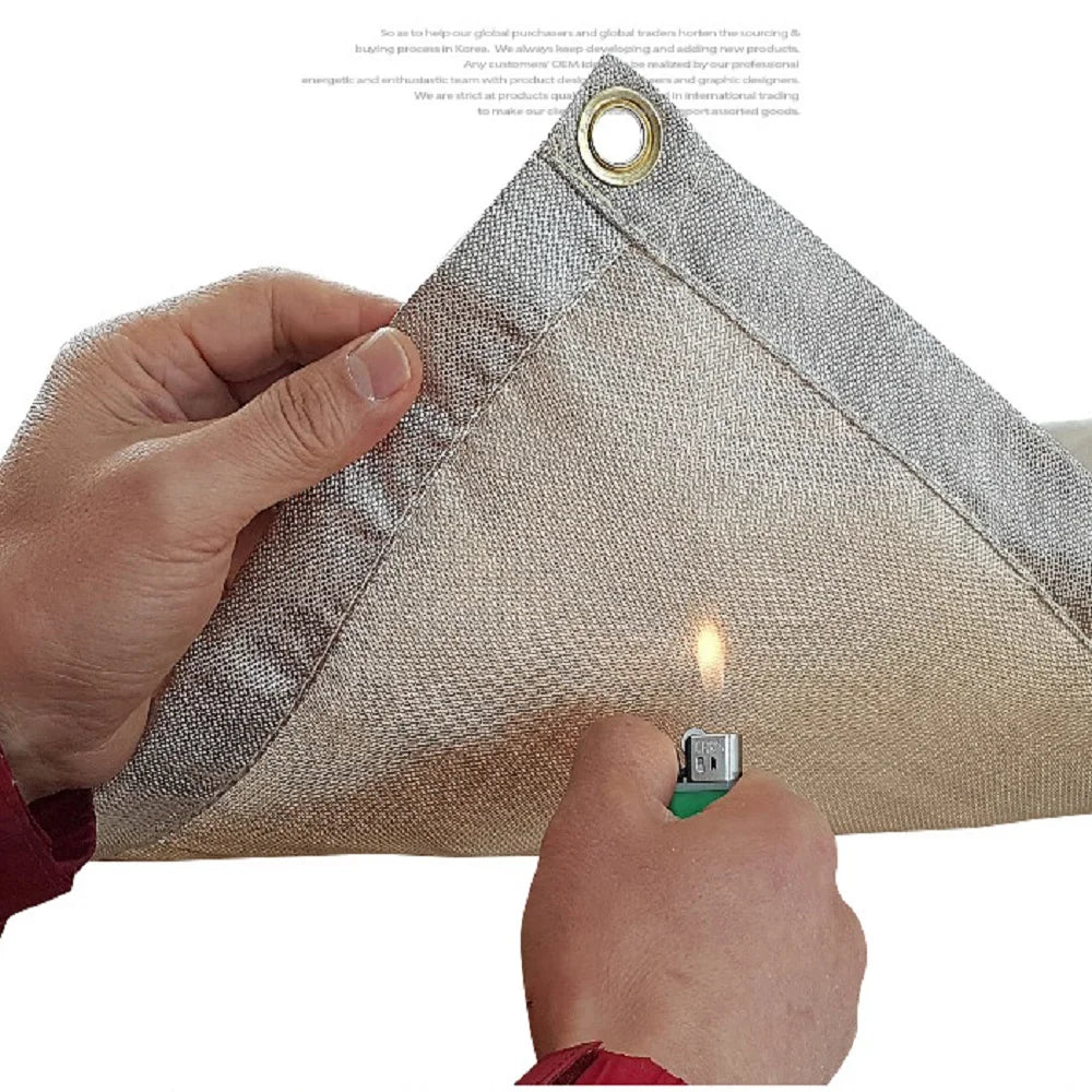 Outdoor Camping Fireproof Cloth Picnic Barbecue Insulation Mat Flame Retardant High Temperature Fire Blanket Fiberglass Mat