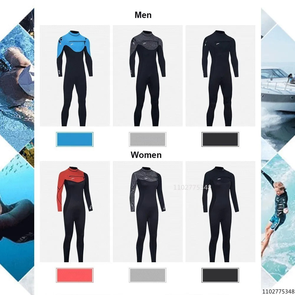 Men Women Neoprene Wetsuits 3/2MM Surf Suit Snorkel Swimwear Winter High Elasticity Rash Guards Spearfishing Scuba Diving