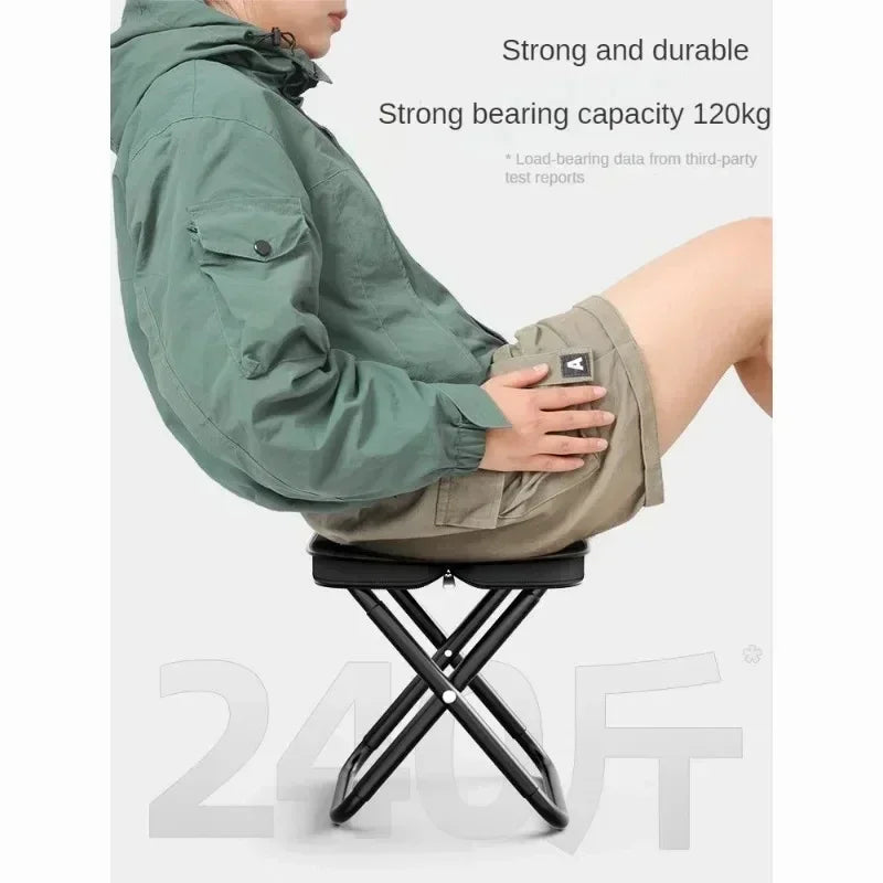 Portable Multifunctional Outdoor Picnic Camping Folding Chair Ultra Light Fishing Stool Folding Chair Outdoor Accessories