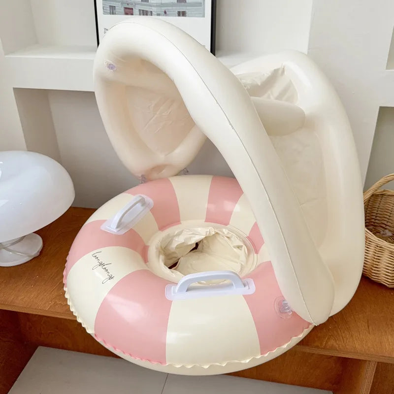 Rooxin Pool Float Swim Ring Tube Inflatable Swimming Seat Floating Ring Swimming Circle Beach Water Play Equipment