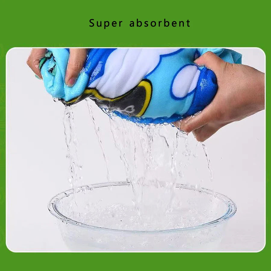 Children's Cartoon Hooded Beach Towel, Baby Bath Cape, Infant Bathrobe, Absorbent and Quick-Drying, Suitable for Bathing, Swimming Pool, Beach Vacations, All Seasons, and a Great Holiday Gift Choice