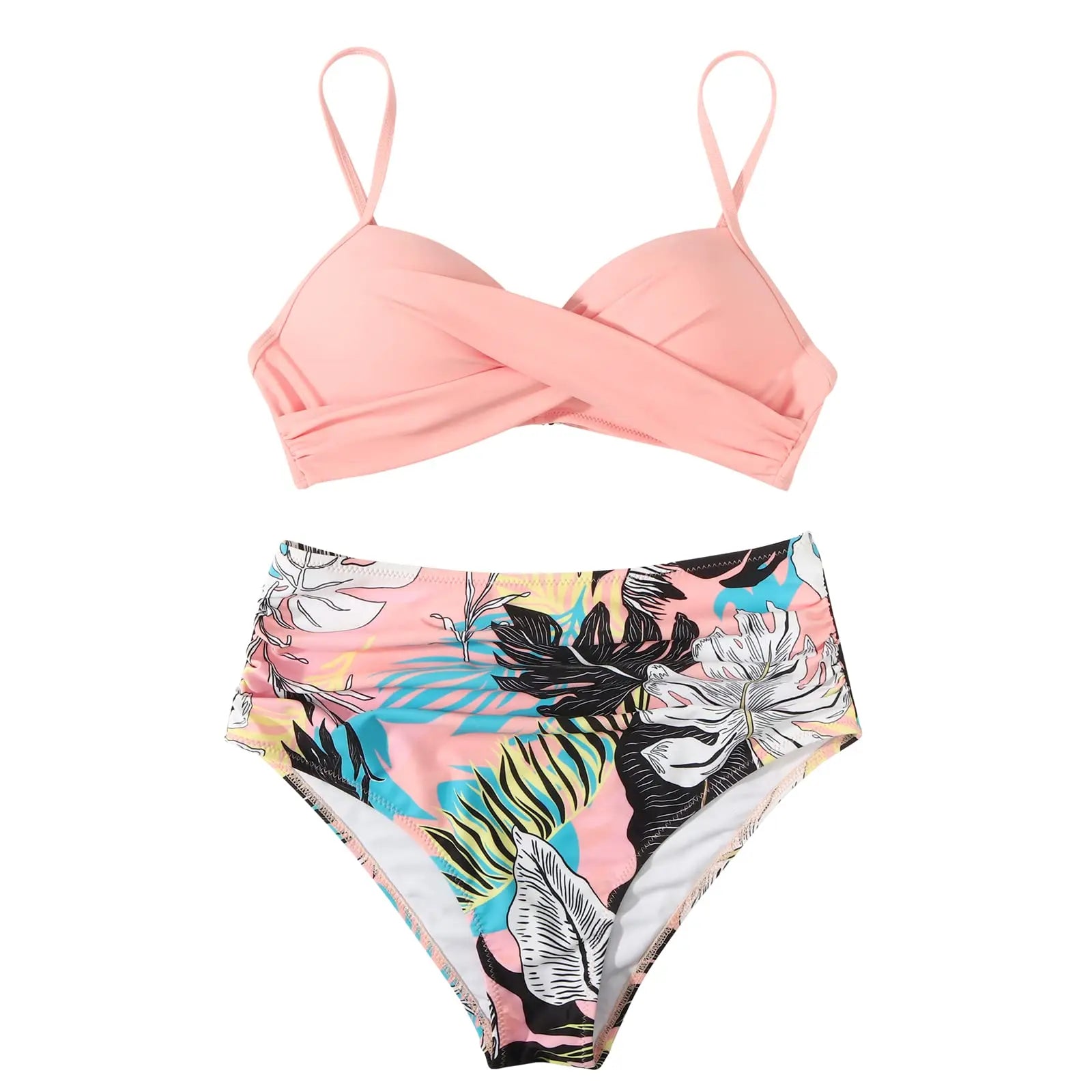 Vintage High Waist Bikinis 2026 Women Push Up Swimwear Printed Swimsuit Female Beachwear Summer Bathers Bathing Suit Swimming