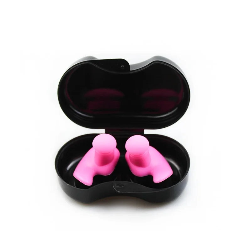DIZETION Swimming Earplugs Waterproof Reusable Silicone Ear Plugs Diving Plugs For Water Surf Showering Bathing Accessories