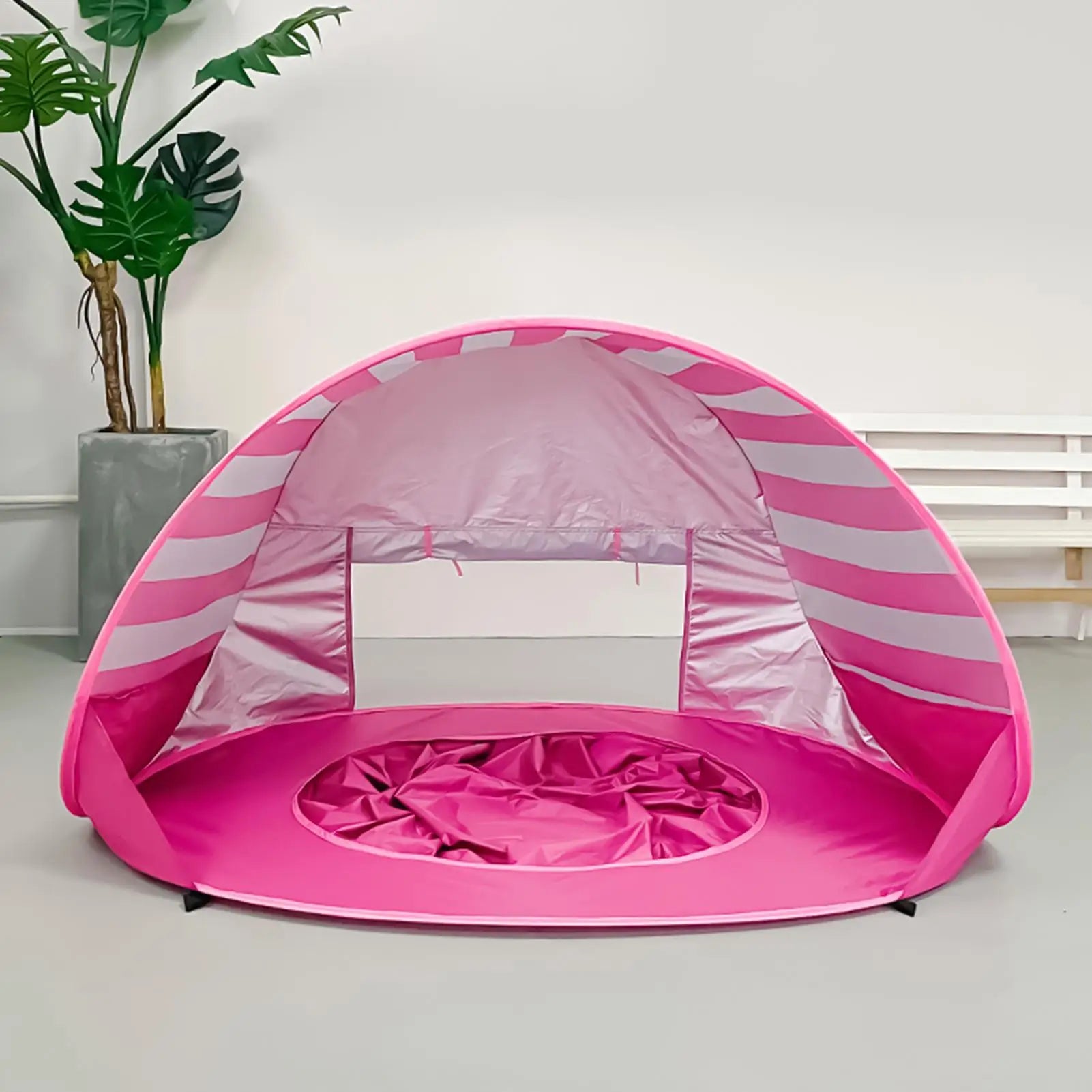 Beach Tent For Kids UV Protection Foldable With Mini Pool Outdoor Shade Tent For Vacation Traveling Camping Picnic Outdoor