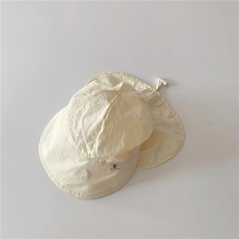 Quick-drying Baby Sun Hat Outdoor Wide Brim Beach Bucket Hat Summer UV Protection Kids Boys Girls Sunscreen Caps