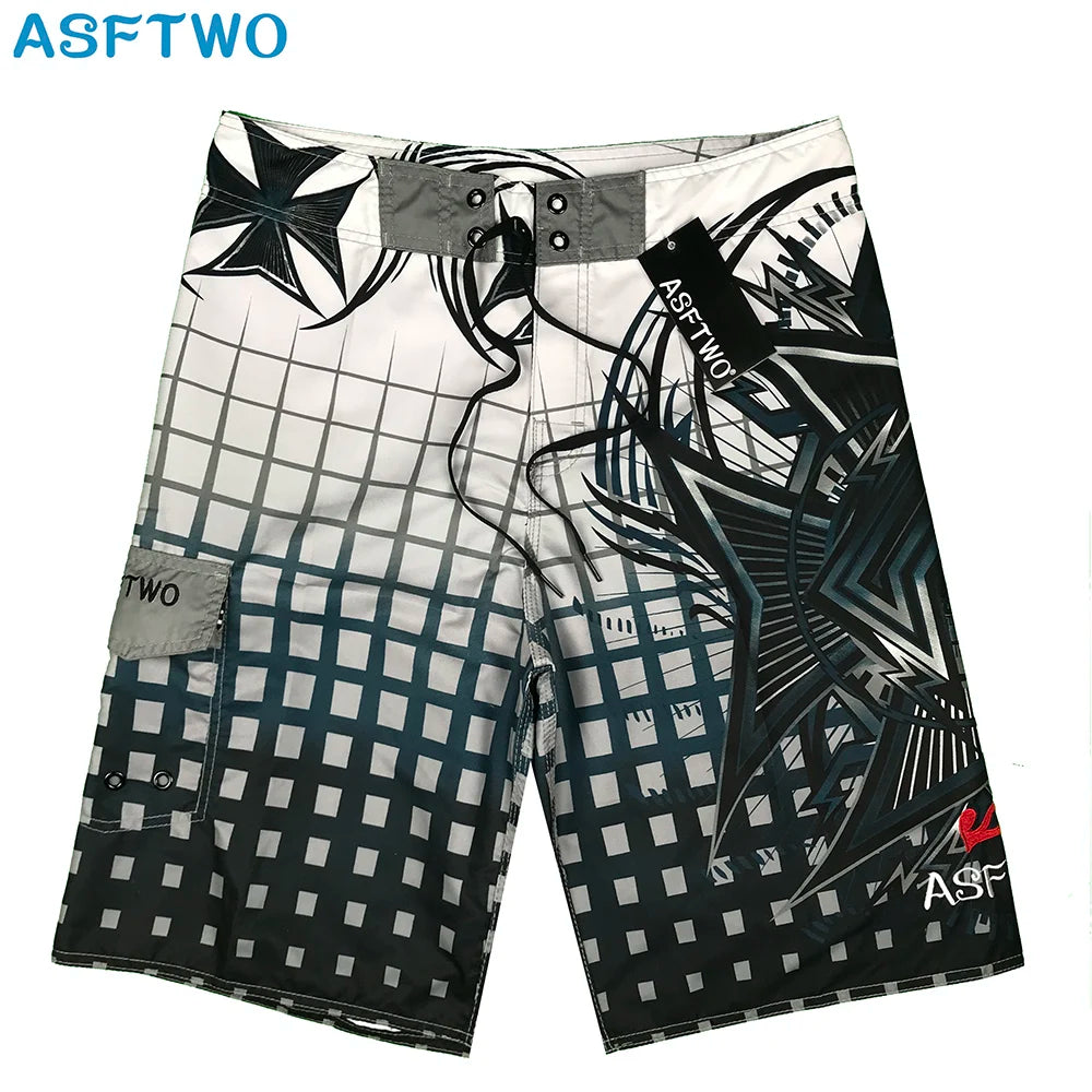 Summer Quick Drying Men Surf Beach Shorts Fitness Muscle High Quality Water Sports Men Beach Shorts  swimshorts  bermuda homme