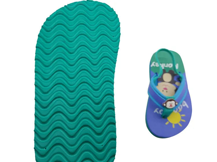 2026 Summer Children Cute Cartoon Animal Slippers Beach Shoes Kids Flip Flops Elastic Band Anti-slip Sandals Boys Girls Slippers