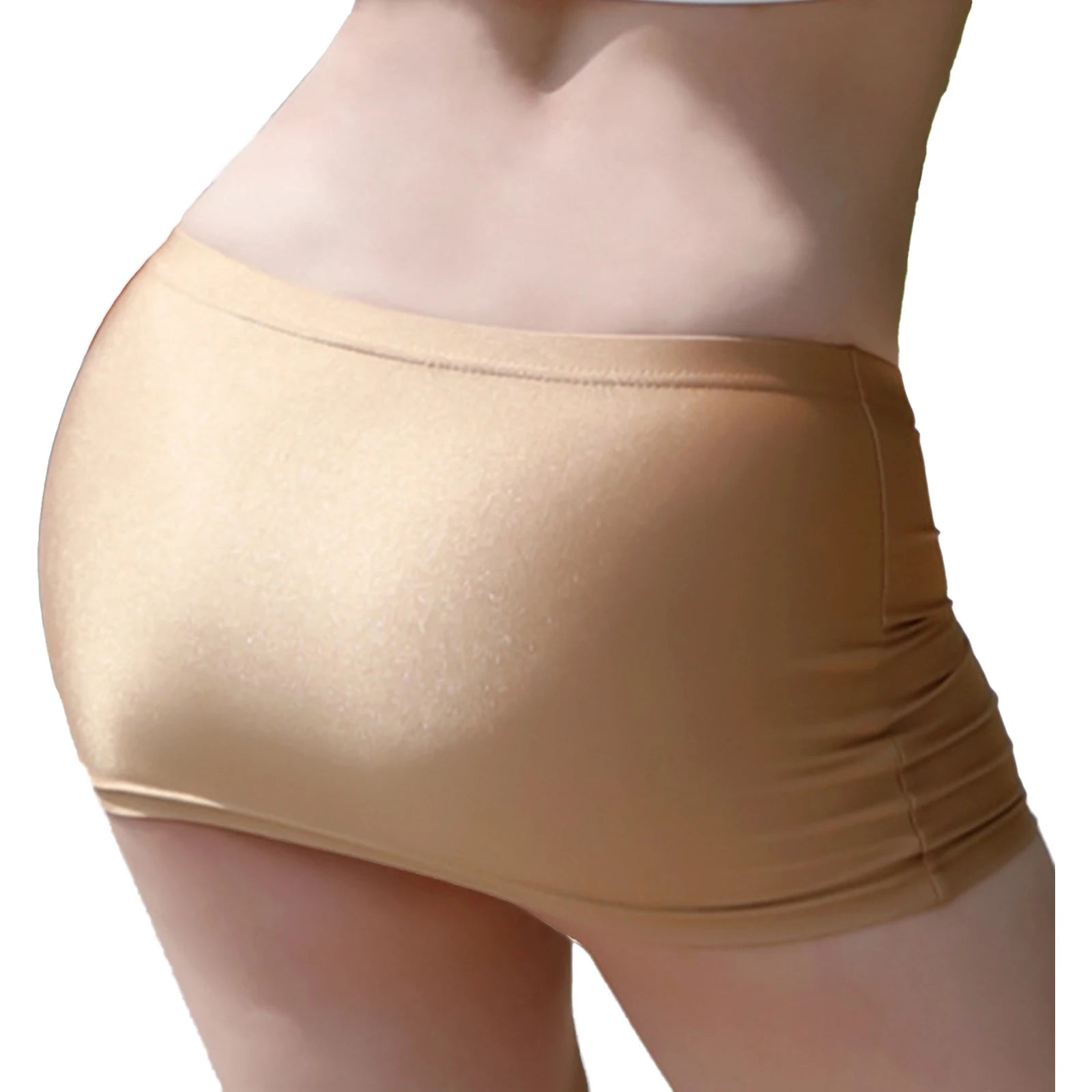 Womens Low Rise Miniskirt Solid Color Elastic Waistband Lingerie Bodycon Mini Skirt Sheer Ultra Pencil Skirt Beachwear Nightwear