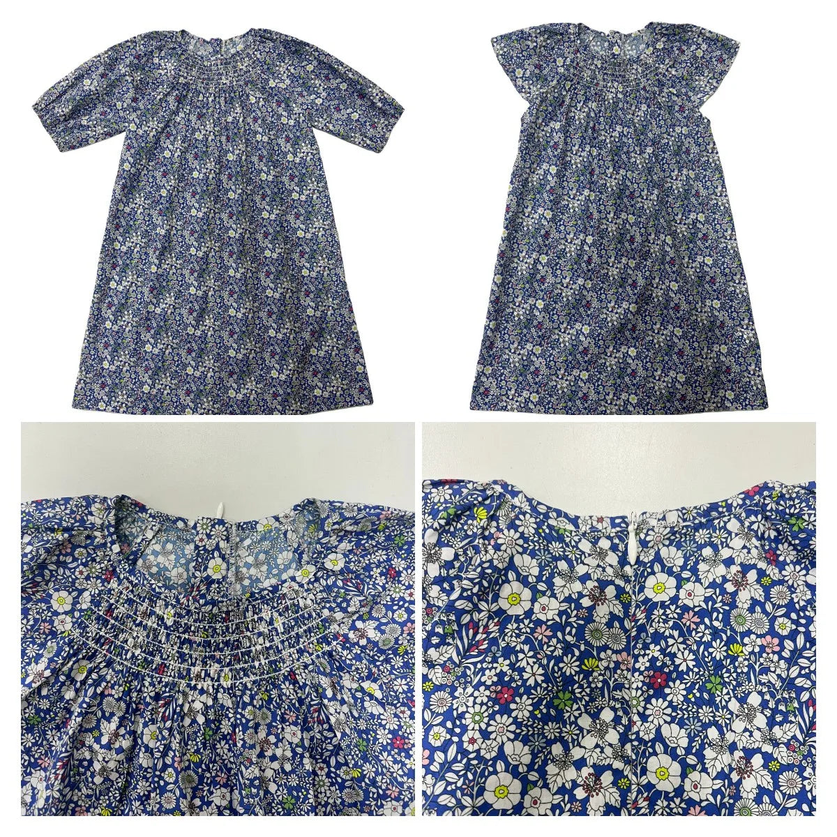 Ali Plus 2026 SS Smocking Floral Collection Brother Sister Matching Clothes Girls Cotton Dress Boys Cotton Knit Clothing