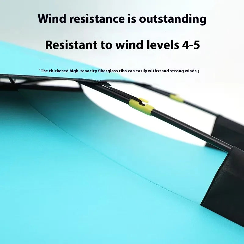 2.2M double-layer folding sunshade outdoor camping umbrella fishing tool beach sunshade umbrella windproof sunshade fishing