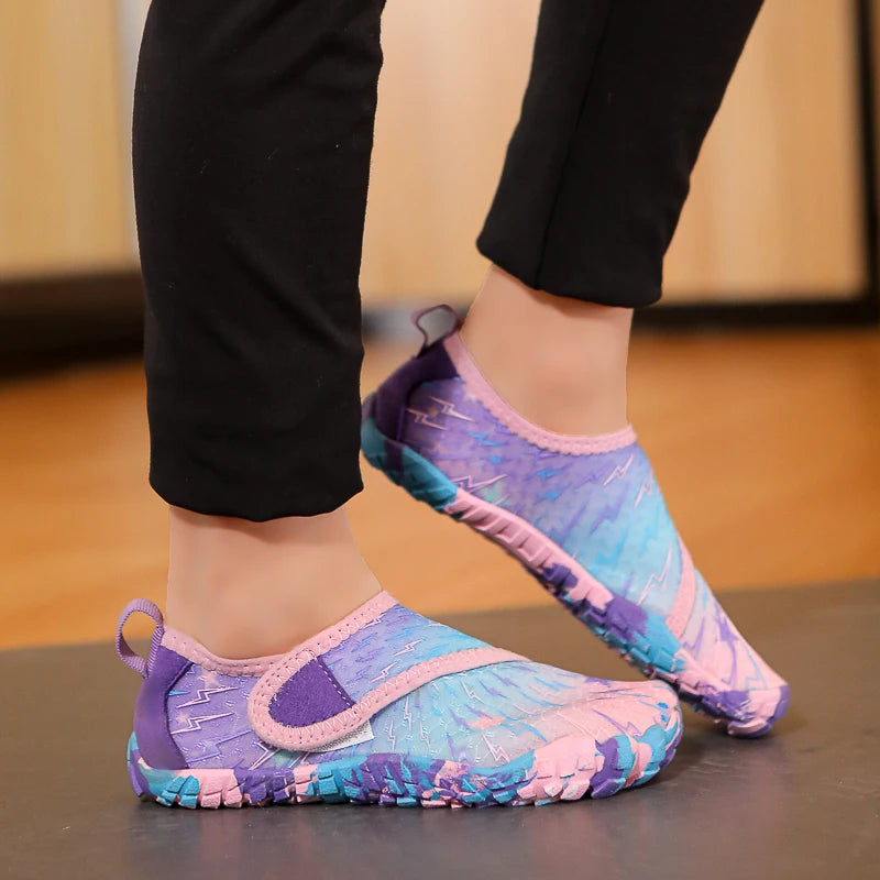 Kids Barefoot Beach Shoes Adults Aqua Shoes Gym Outdoor Training Footwear Unisex Quick-Drying Breathable Sneakers Size 27-36