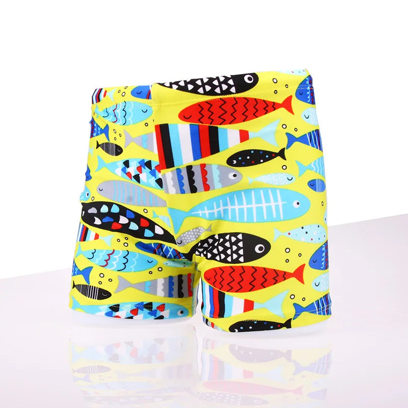 Boys Swimwear Baby 2024 New Summer Cartoon Dinosaur Shark Swimming Pants Kids Casual Beach Shorts Boy Children's Swimsuit