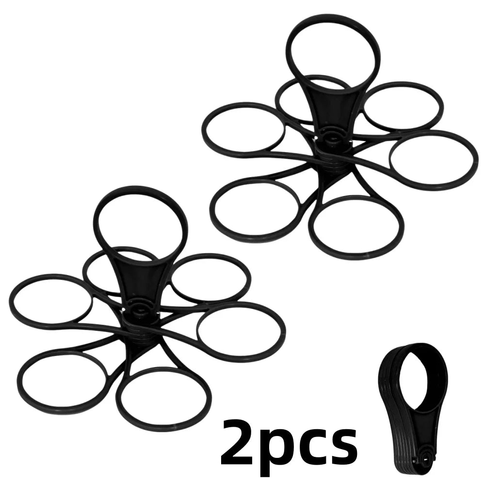 1/2pcs 6-Slot Portable Drink Holder Folding Beverage Tray with Handle Pocket-Sized for Outdoor Picnics Party Reusable Cup Holder