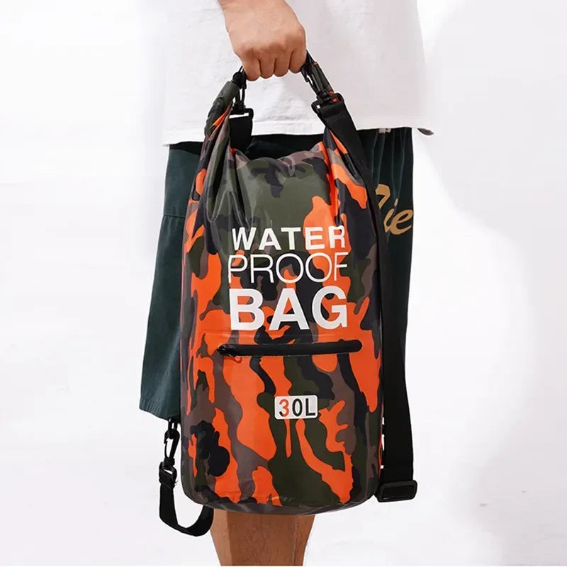 Swimming PVC Pack Dry Bag Backpack for Women Men 10L 15L 20L 30L Waterproof Shoulder Kayak Drifting Rafting Surfing Boating Bag