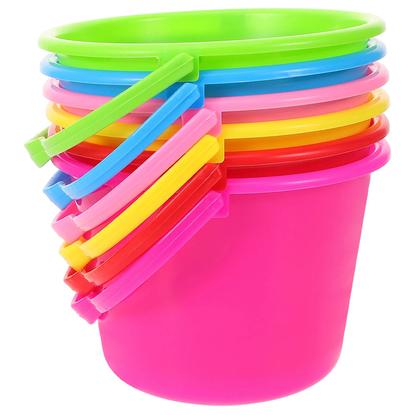 6pcs Children'S Sand Beach Pail Set Reusable Lightweight Outdoor Play For Summer Beach Activities Portable Multi-Use Sand