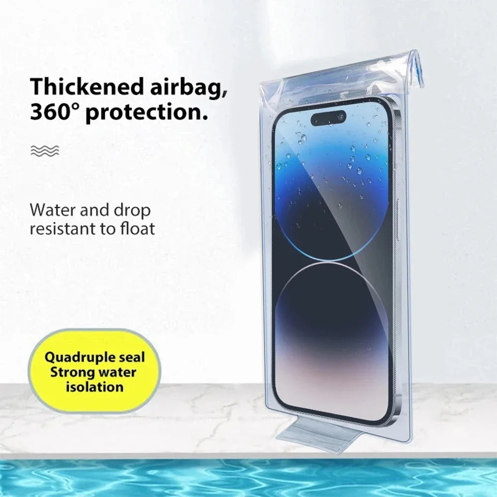 Underwater Waterproof Bag Transparent Mobile Phones Pouch Bags Universal Summer Swimming Phone Protector Case for iPhone Samsung