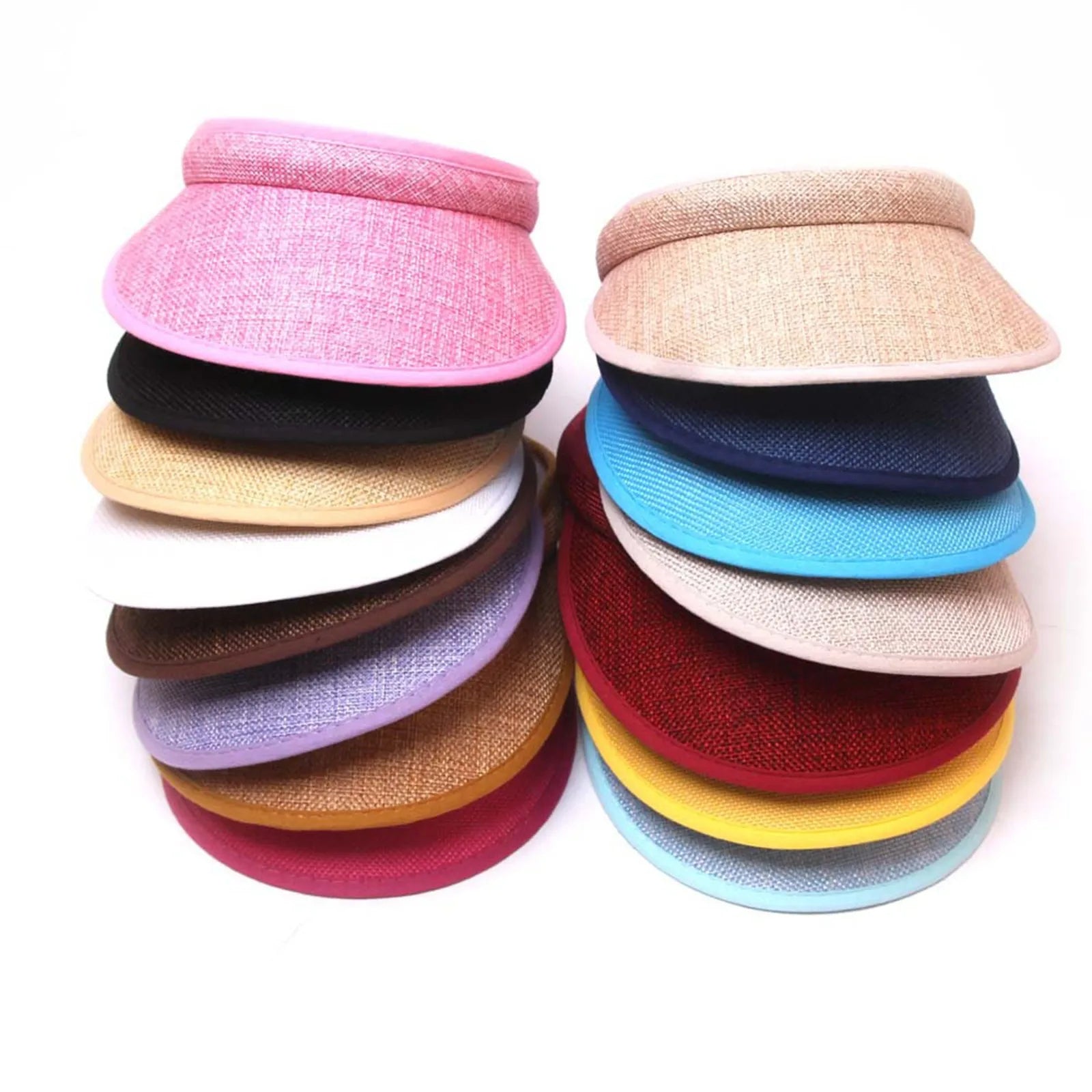 Women's Summer Sun Hat Wide Brim Beach Outdoor Travel Foldable Multi-function Straw Cap Visor Suncap Portable