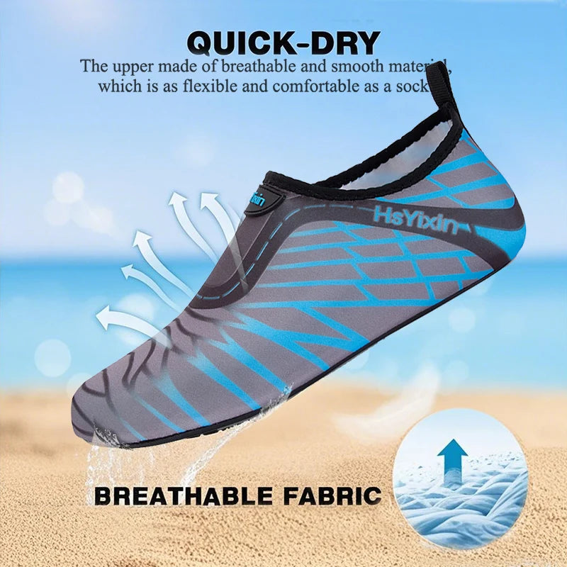 Lightweight, foldable portable travel Aqua shoes water shoes barefoot sand inspired shoes beach snorkeling swimming water shoes
