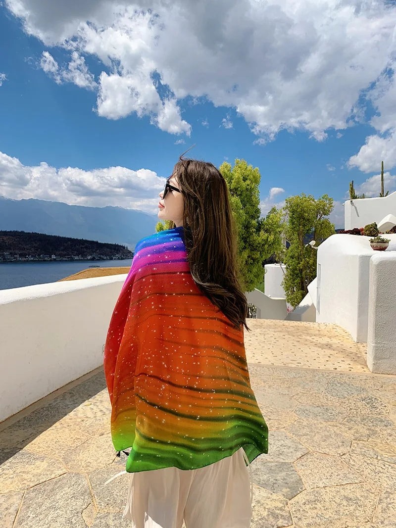 20 Styles 90x180cm Cotton Linen Summer Beach Dress Bikini Cover-ups Sarong Wrap Scarf Women Brazilian Swimsuit Bathing Cover Up