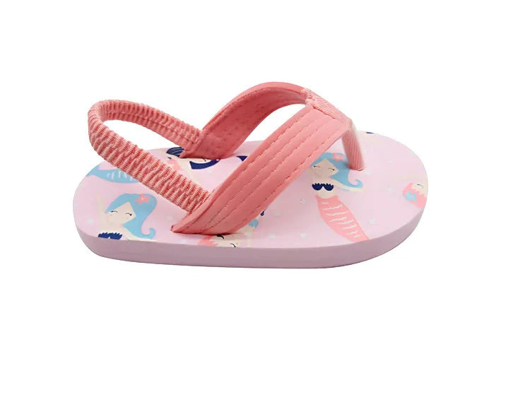 Toddler Flip Flops Shoes Little Kid Sandals with Back Strap Boys Girls Water Shoes for Beach and Pool