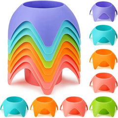 Sands-Free Beach Cup Holder - Foldable & Stackable Portable Drink Stand for Camping/Travel/Outdoor,  Capacity & Multi-Functional