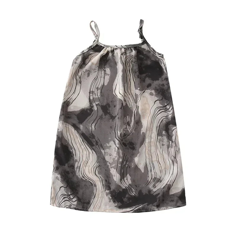 2025 Vacation Look Family Clothes Couple Beach Wear Brother Sister Dad Son Print Shirts Mom Daughter Matching Sleeveless Dress