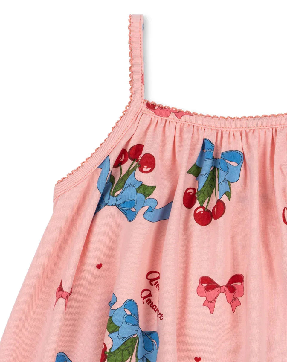 Children Clothes Set 2025 KS Summer Girls Floral Tops Shorts Set Girl Heart Print Slip Dress Kids Short Sleeved Vacation Suit