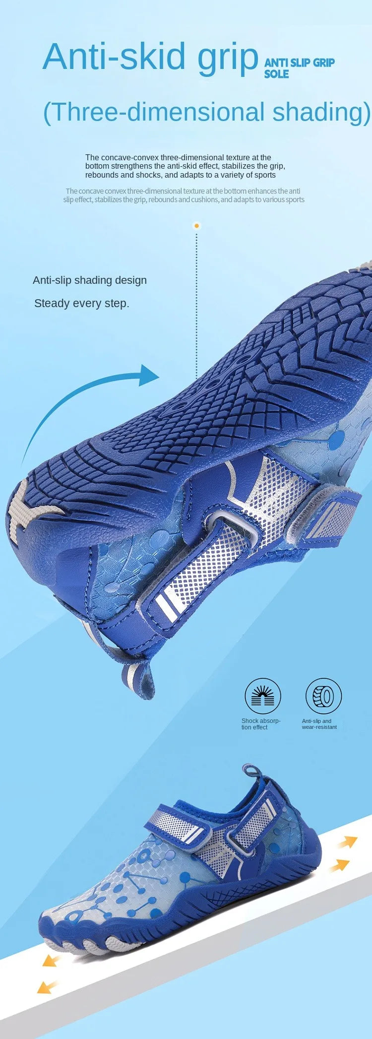 Water Shoes Children's Beach Shoes Quick-Drying Breathable Barefoot Swimming Water Shoes Outdoor Sneakers River Slippers Water S