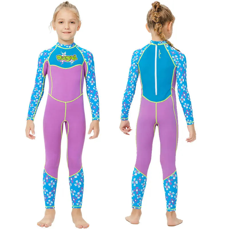 One-Piece Rash Guard for Kids, UV Sun Protection, Full Body Diving Bathing Suit, Swim Skins Swimsuit, UPF 50 + UV Sun Protection