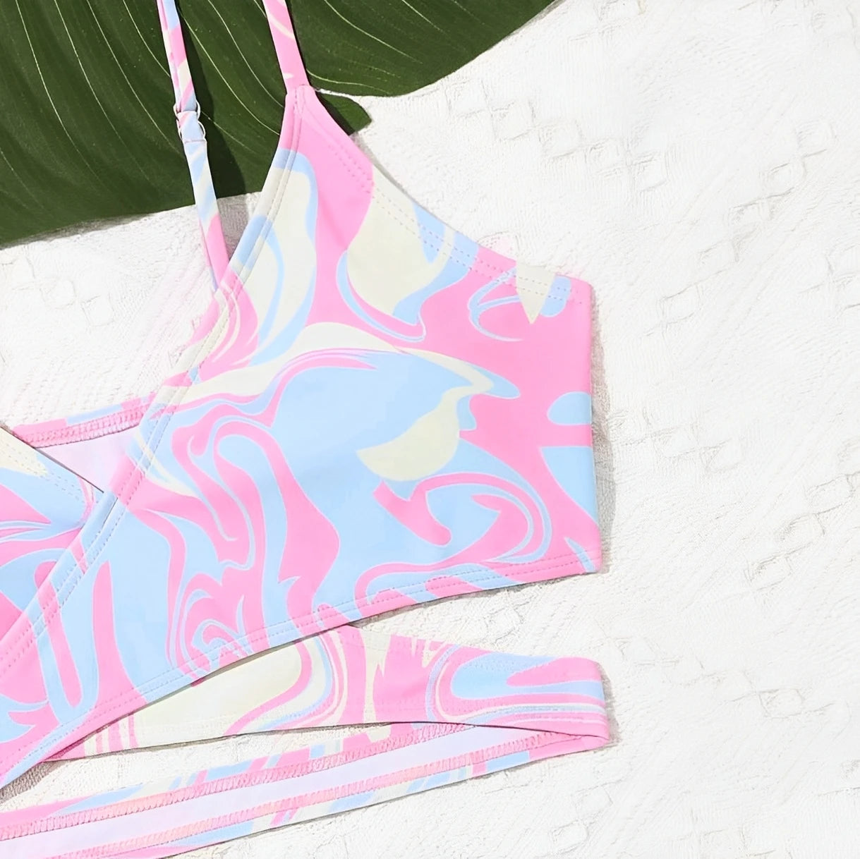 3 Pieces Tie Dye Print Bikini 2026 Girls Swimsuit with Skirt Kids Swimwear Female Bathers Bathing Swimming Swim Suit Beachwear