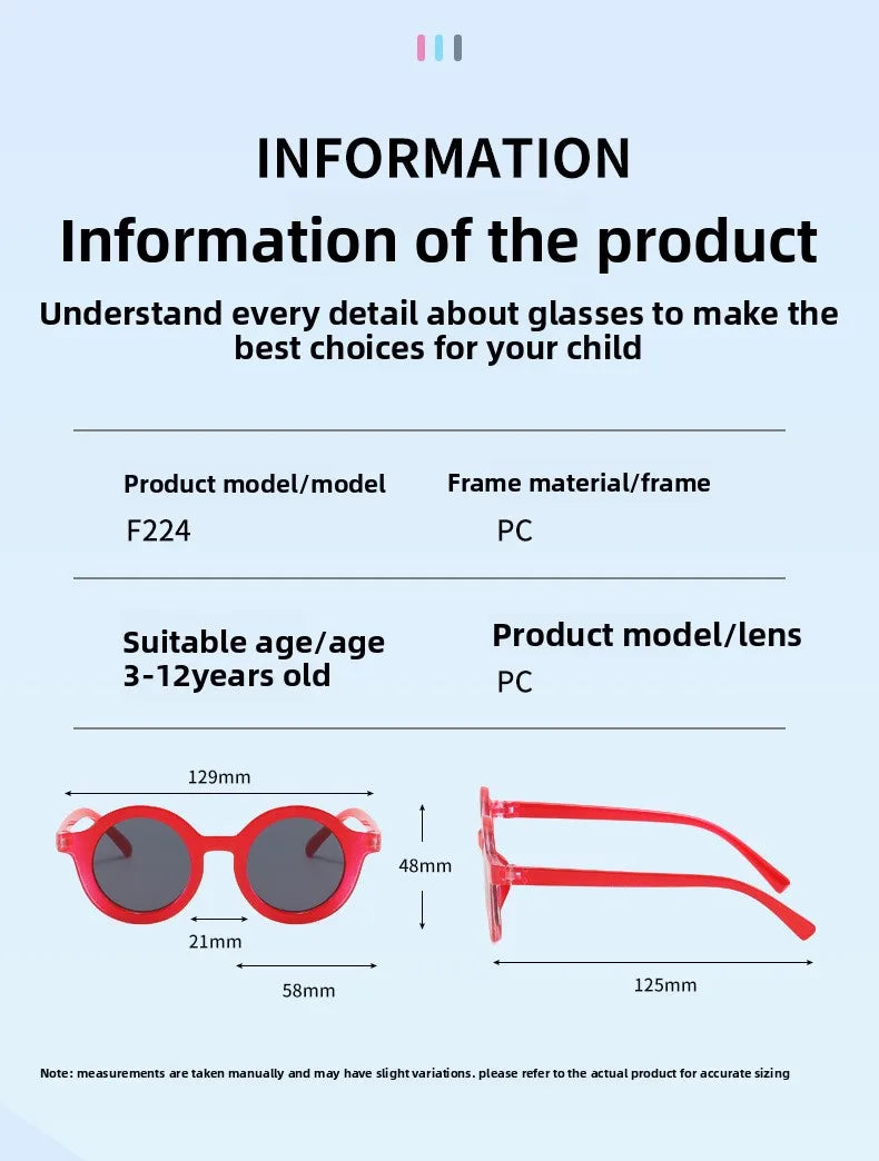 2025 UV400 Children's Multiple styles to choose from children's sunglasses 2-8 Year Old Baby Decorative Sunglasses Trendy