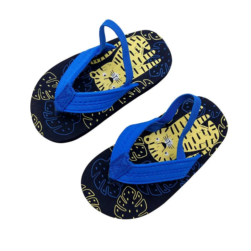 Summer Boys Girls Sandals Casual Children Kids Shoes Rubber Breathable Soft Open Toe Beach Sandals Cute Flip Flops Shoes Sandals