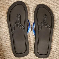 Funny Flip Flops New Thick Sole Flat Casual Summer Beach Outdoor Sandals Figure With Legs Non Slip Comfortable Walking In Stock