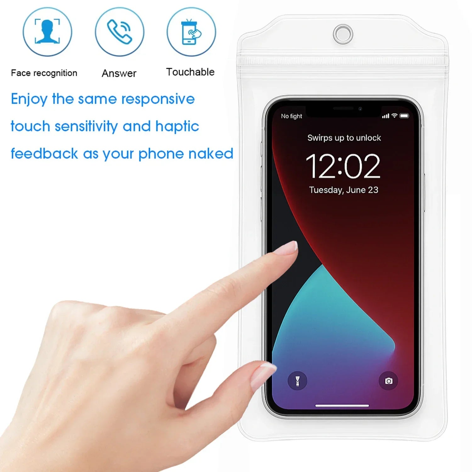 Waterproof Phone Pouch Bags Universal Transparent Rainproof Cellphone Cases Protective Cover for IPhone 15 16 17 Samsung Xiaomi