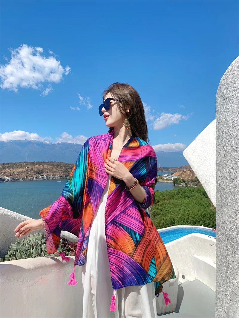 20 Styles 90x180cm Cotton Linen Summer Beach Dress Bikini Cover-ups Sarong Wrap Scarf Women Brazilian Swimsuit Bathing Cover Up