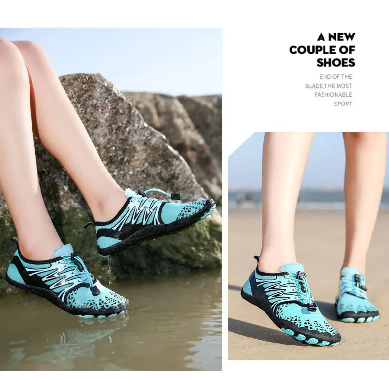 EOCENE Men Women Barefoot Outdoor Sports Aqua Shoes Quick-dry Beach Swimming Fitness Wading Hiking Cycling Water Sneakers Shoes